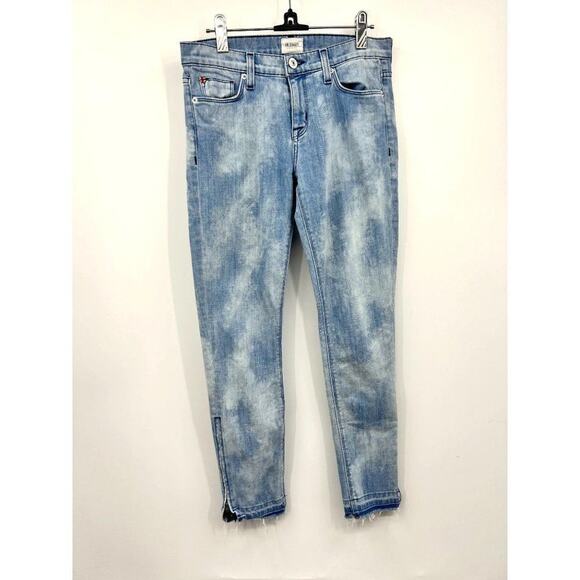 Hudson Blue Denim Pockets Zipper Mid Rise Stretch Skinny Jeans Size 26 - Picture 3 of 13
